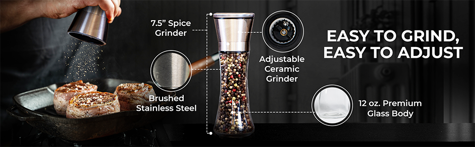 Easy to Grind, Easy to Refill, Easy to Adjust Grind