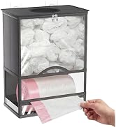 Ofiray-home Plastic Bag Holder for Grocery Bags - Extra Large 2 in 1 Grocery Bag Holder with Tras...