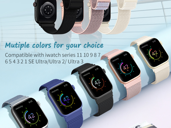 Sunnywoo Nylon Sport Watch Band for Apple Watch