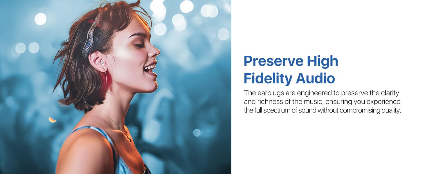 Preserve hight fidelity audio gifts for men gifts for musicians Ear plugs noise cancelling Ear plugs
