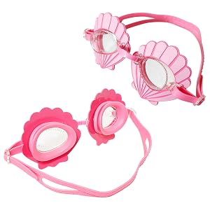 LUV HER Pink Seashell Youth Swim Goggles