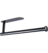 Taozun Black Paper Towel Holder - Under Cabinet Paper Towel Rack Self Adhesive Paper Towel Bar fo...