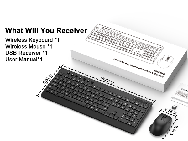 Wireless keyboard and mouse