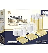 clear dinnerware set