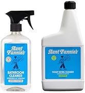 Aunt Fannie's Bathroom Cleaning Bundle, Natural Bathroom Cleaner Spray and Toilet Bowl Cleaner, V...