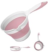 Collapsible Water Ladle Plastic Folding Dipper for Pet Bath Soaking Cleaning, Portable Water Pour...