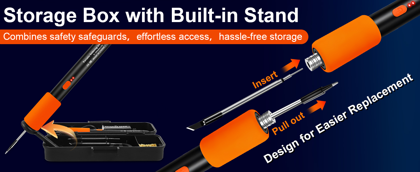 portable soldering iron
