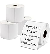 Thermal Shipping Labels, 4"x6" Thermal Shipping Labels, FungLam Mailing Postage Shipping Labels C...