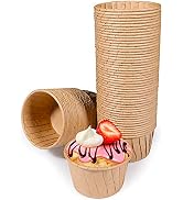 TRUSBER Baking Cups,100pcs Paper Cupcake Liner Standard Wrappers Nonstick Muffin Molds Greaseproo...