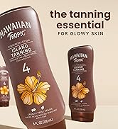 HAWAIIAN TROPIC, ISLAND TANNING LOTION FOR TANNING IN THE SUN, SPF 4, SUN GLOW