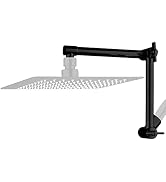 Shower Head Extension Arm,13" Solid Brass Adjustable Extender with Lock Joint, Standard1/2", Rise...