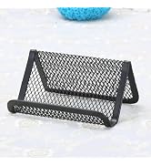 Jowxsx Black Business Card Holder, Metal Mesh Business Card Holder, Credit Name Card Case, Office...