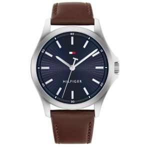 modern men's watch, featuring a textured sunray dial, stick indexes, and iconic 'T' sweep