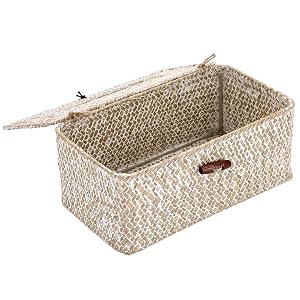 Rectangular Seagrass Tissue Box