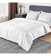 Bedsure Duvet Insert King Size - Lightweight Comforter, Quilted Cooling Duvet Insert, Down Altern...