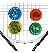 4 Pcs Spicy/Aggressive Reminder to Keep You On Your Tennis Game - Tennis Vibration Dampener, Tenn...