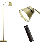 AXX Gold Floor Lamp, Standing Reading Light for Office/Bedroom/Living Room | 60-Inch, with Remote...