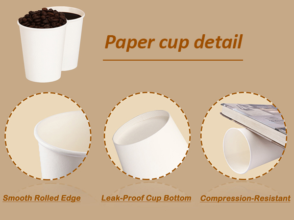 white paper coffee cups for hot cold drinks