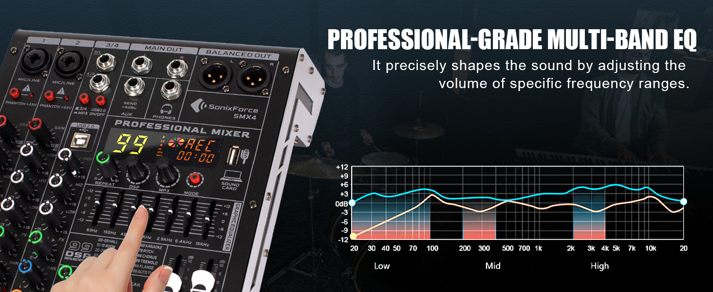 xlr mixer mezcladora para dj consola dj mixer music audio recording mixers