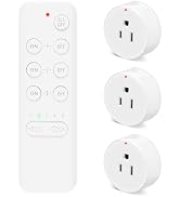 NineLeaf Remote Control Outlet with Timer, Remote Control Outlet Plug, Wireless Outlet Power Swit...