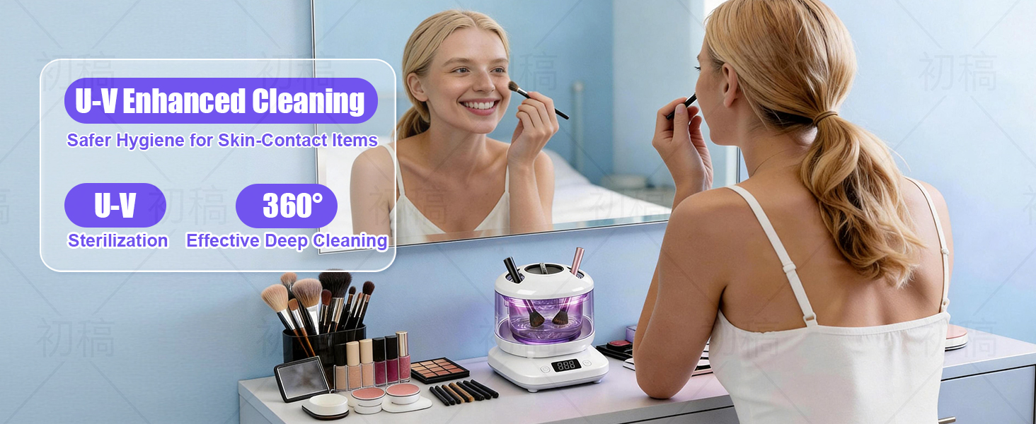 U-V Enhanced Cleaning Safer Hygiene for Skin-Contact Items