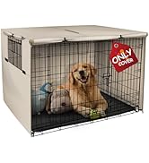 Explore Land 36 inches Dog Crate Cover Heavy Duty Polyester Pet Kennel Sunshade Universal Fit for...
