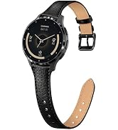 Slim Leather 22mm Band Compatible with Garmin Venu 3 Watch Bands/Venu 4 45mm/Venu 2, Lychee Grain...