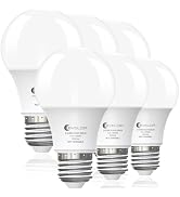 evelor A19 LED Light Bulbs,60 Watt Equivalent Daylight 5000K with E26 Base,Efficient 9W,800 Lumen...