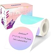 Joatuxul 3"×3" Thermal Label Stickers, Thermal Printer Sticker Labels for Gift Wrapping, Self-Adh...
