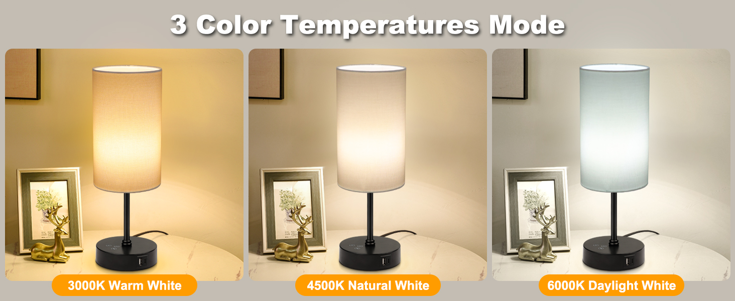 You can choose 3 cct (3000 K/4500 K/6500 K) for daily home lighting