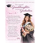 WALENGIF Graduation Gifts Greeting Card For GrandDuaghter