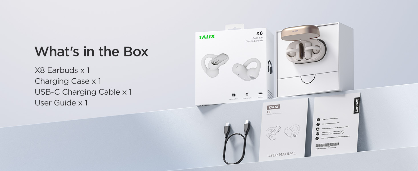 clip-on open-ear earbuds