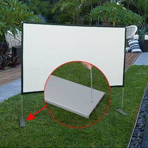projector screen with stand