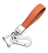 QBUC Genuine Leather Car Keychain,Universal Heavy Duty Metal Key Chain Accessories