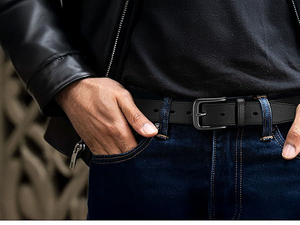 mens belt full grain leather real genuine leather gift present brithday father him son