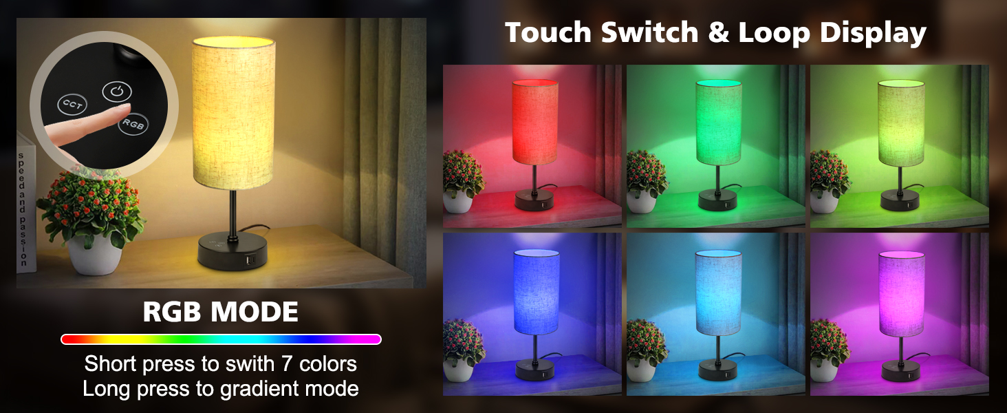 7 colors rgb mode can change different color use the RGB 7 colors mode as ambient light.