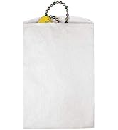 SSWBasics Small White Kraft Paper Merchandise Bags - 6¼”W x 9¼”H - Case of 1000
