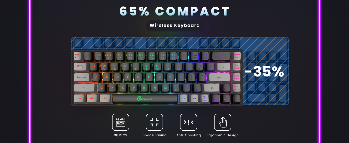 wireless gaming keyboard
