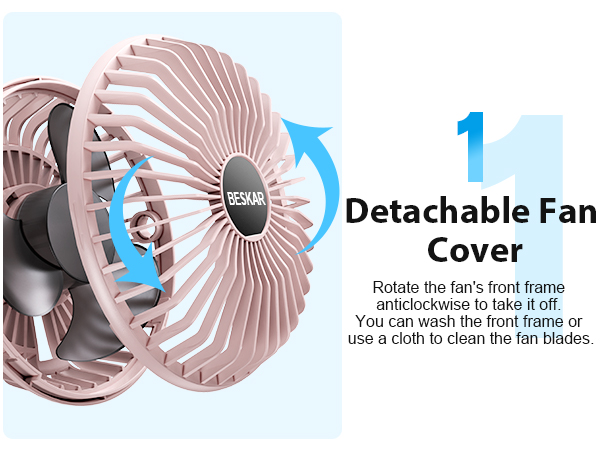 detachable fan cover