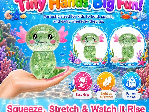 Axolotl squishy fidget for kid