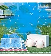 POPUPARTY 2 Pack Gender Reveal Baseball Set (Blue and Pink Balls) Exploding with Manual Filled Po...