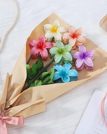 6pcs flower claw clips