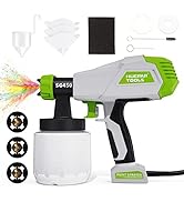 Huepar Tools SG450 Paint Sprayer, HVLP Electric Spray Gun (800ml/3 Metal Nozzles/3 Patterns), Eas...