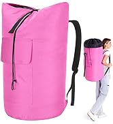 Laundry Bag Backpack 115L, College Dorm Room Essentials for Girls, Extra Large Laundry Bag with S...