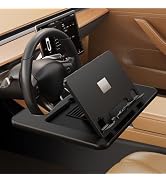 Fumcsy Angle Adjustable Car Steering Wheel Desk,3 in 1 Car Steering Wheel Tray,Car Laptop Mount |...