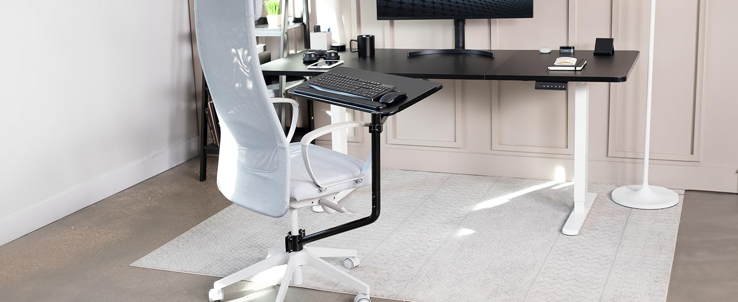 chair mount keyboard tray