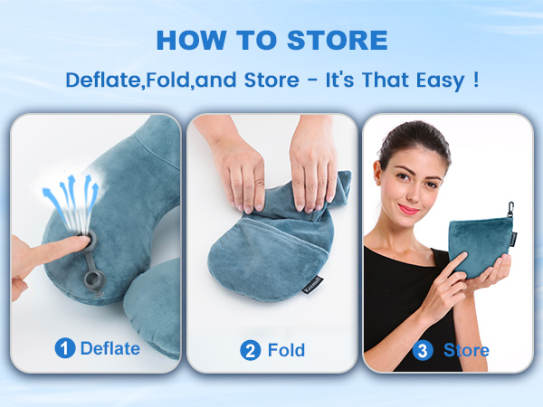 inflatable airplane pillow