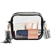 HIGH FIT Clear Crossbody Bag Stadium Approved Clear Purse - Transparent Messenger Bag with Front ...