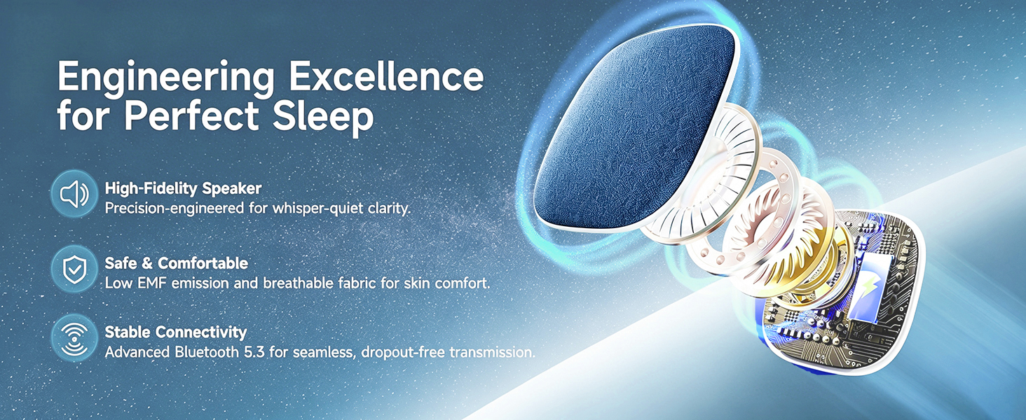 Pillow Speaker for Sleeping