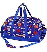 Choco Mocha Kids Duffle Bag Boys - Basketball Weekender Overnight Bags for Travel Gym Sleepover B...